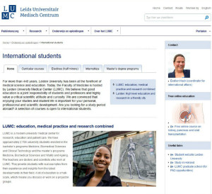Education for international students at LUMC